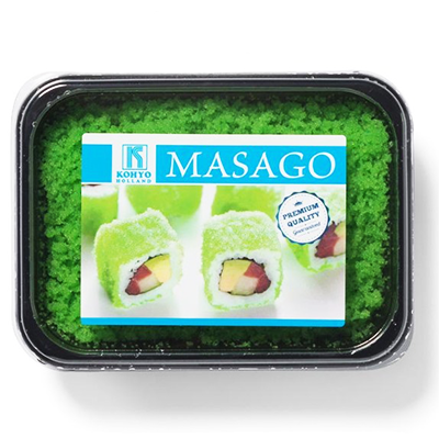 Masago japones con wasabi  400gr