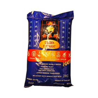 c1001 ARROZ JASMIN TAI。20KG GOLDENELEPHANT